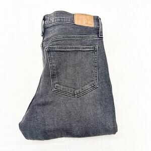 Madewell The Perfect Vintage Jean Black Acid Wash Denim Jean Size 28